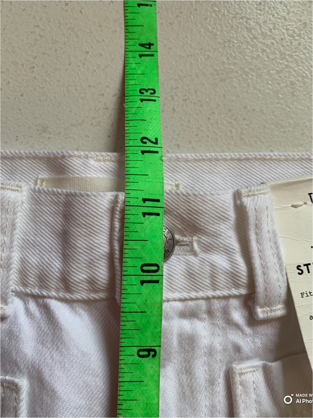 Madewell White The Cleo Straight Jean Size 23 NWT Rigid Denim Summer Jeans - Picture 16 of 16